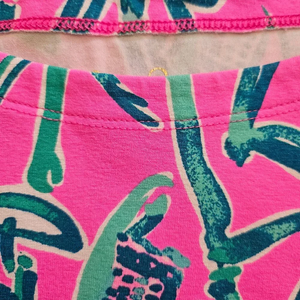 GIRL'S LILLY PULITZER  MINI SOPHIE DRESS MANDEVILLA PINK LUCKY ELEPHANT PRINT - Picture 7 of 10